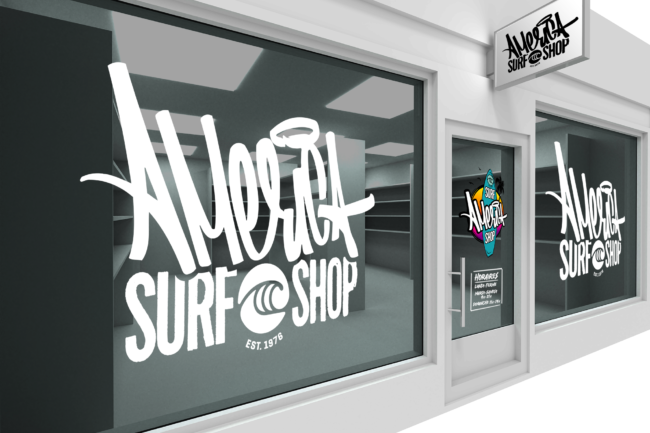 adhésif découpé pour décoration vitrine