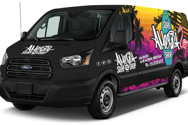 Total covering sur véhicule utilitaire Ford Transit