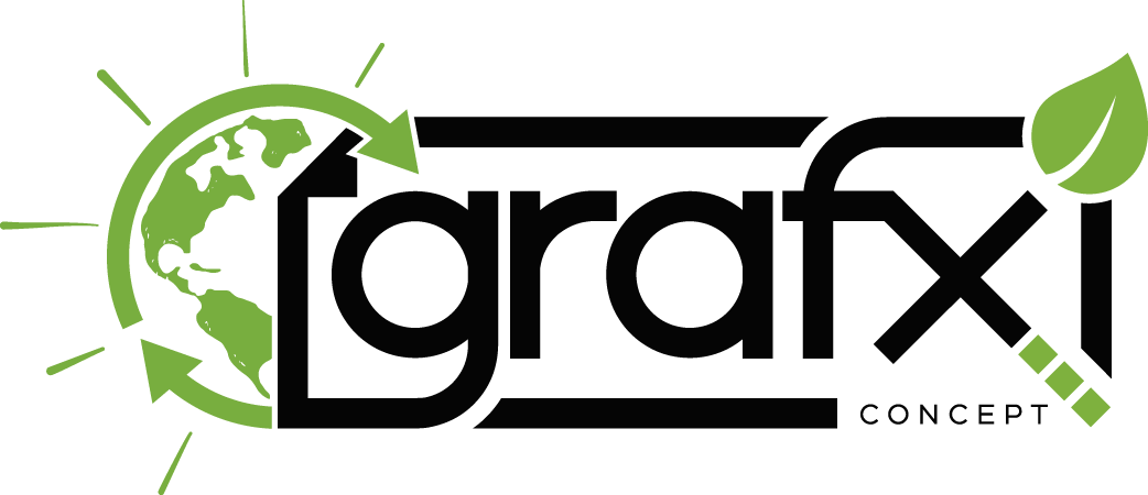 GRAFX Concept - Signalétique et impression grand format - RSE écolo vert logo